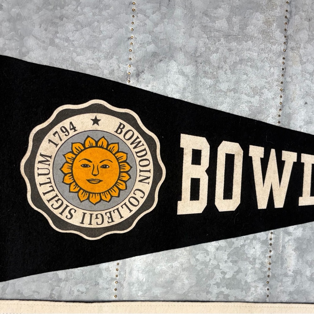 Vintage Bowdoin College Felt Pennant and Banner - Picture 3 of 8